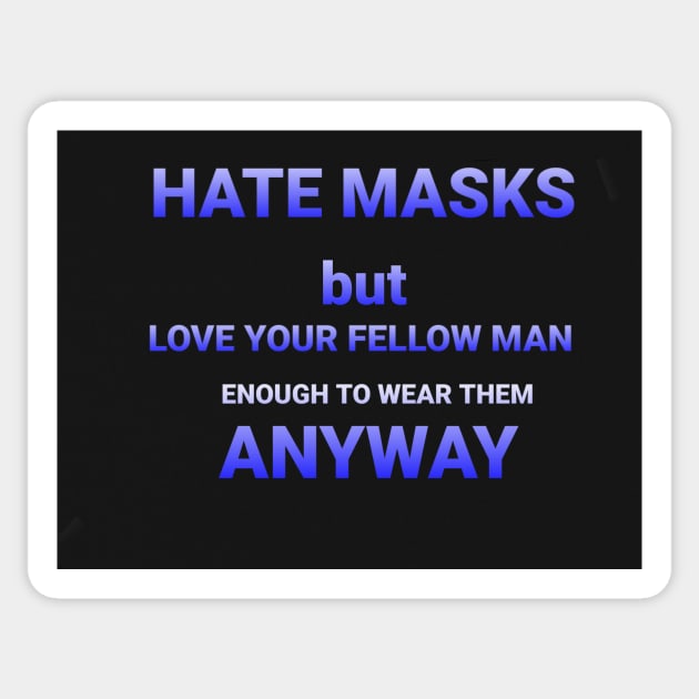 Hate masks Sticker by DancingCreek